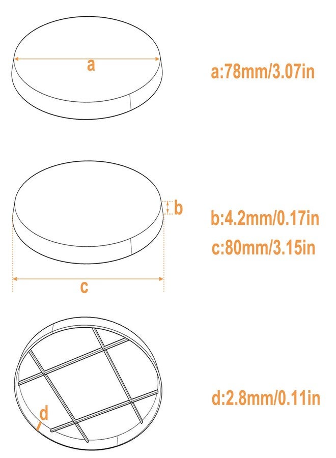Evemodel 80mm 20pcs Round ABS Plastic Model Bases for Wargame Tabletop Military Simulation Scene - Image 5